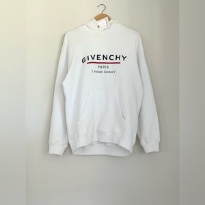 BRAND NEW GIVENCHY ADDRESS LOGO HOODIE